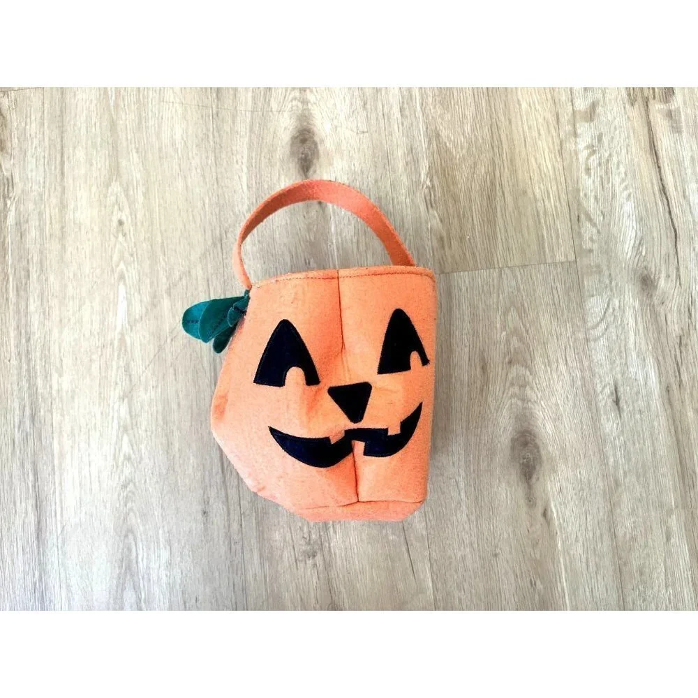 Old Navy Kids Pumpkin Fleece Halloween Bag